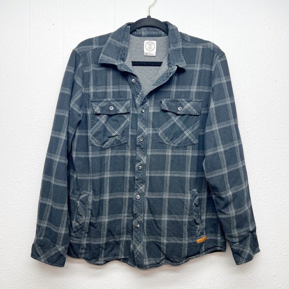 Voyager Plaid Cotton Shacket/Shirt Mens Medium Cotton Outdoors Lumberjack Farm
